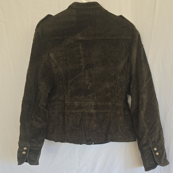 Cato Dark Olive Corduroy Utility Jacket - Picture 7 of 7